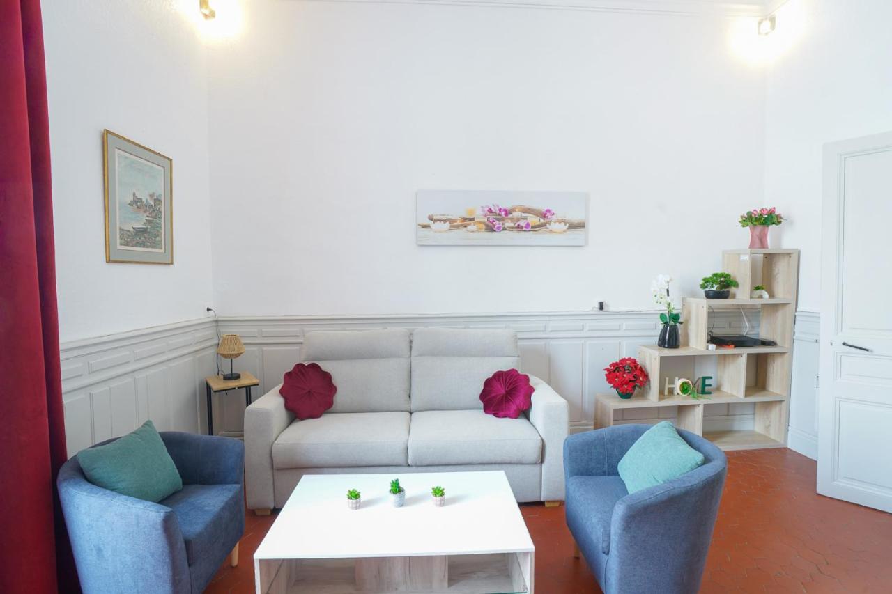 Appartement Du Forum,La Gare, 50 M2 , Climatisation, Garage, Cour ナルボンヌ エクステリア 写真
