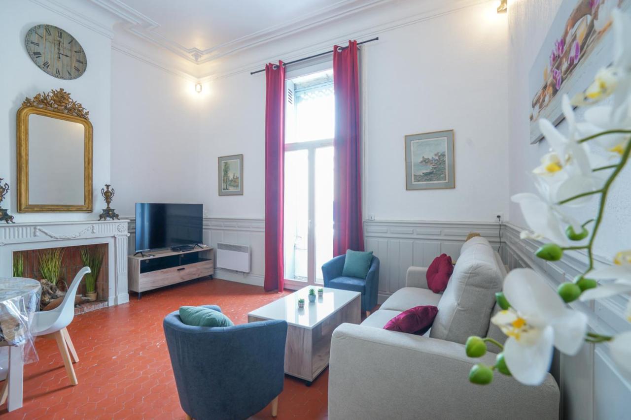 Appartement Du Forum,La Gare, 50 M2 , Climatisation, Garage, Cour ナルボンヌ エクステリア 写真