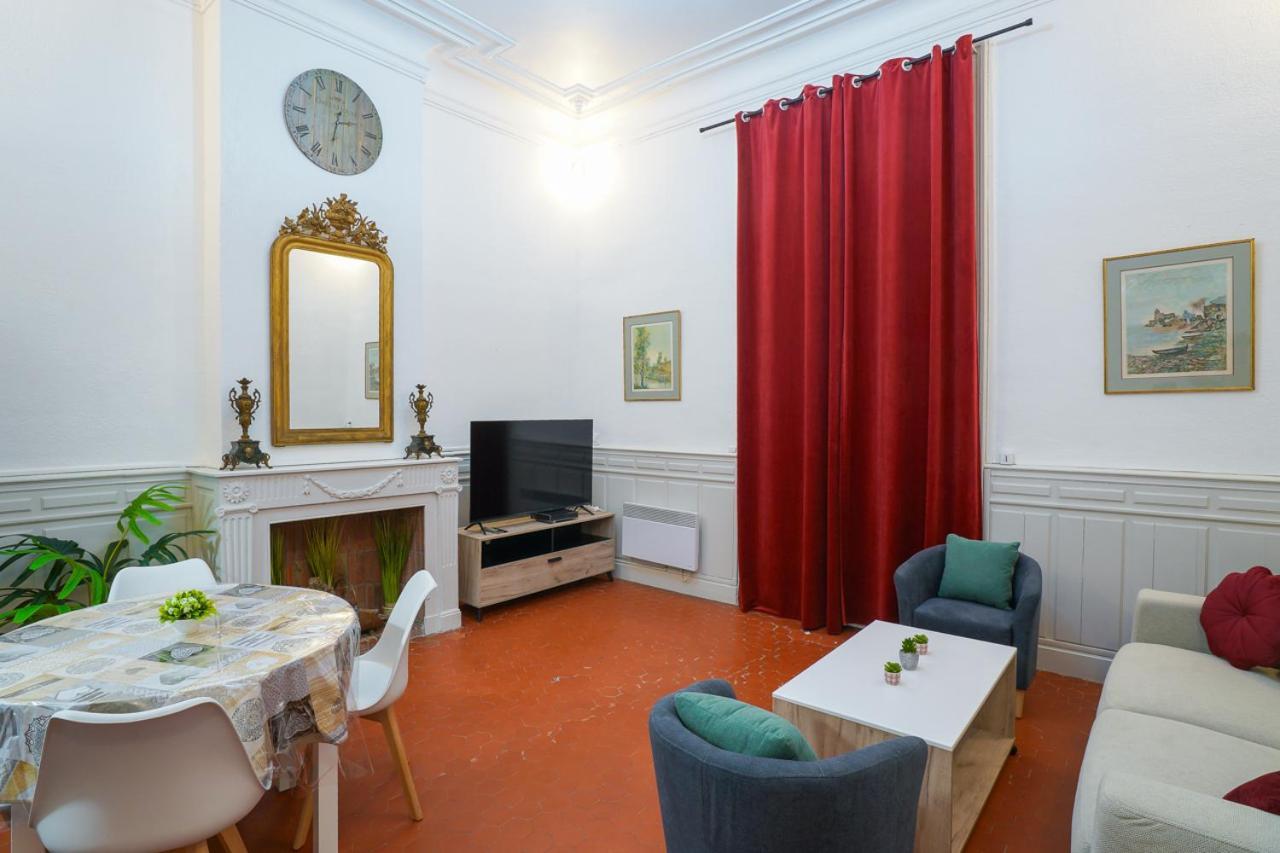 Appartement Du Forum,La Gare, 50 M2 , Climatisation, Garage, Cour ナルボンヌ エクステリア 写真