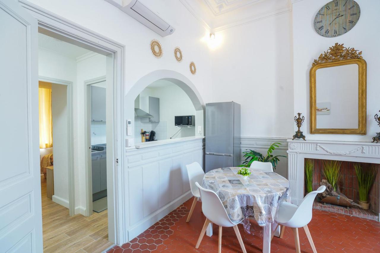 Appartement Du Forum,La Gare, 50 M2 , Climatisation, Garage, Cour ナルボンヌ エクステリア 写真