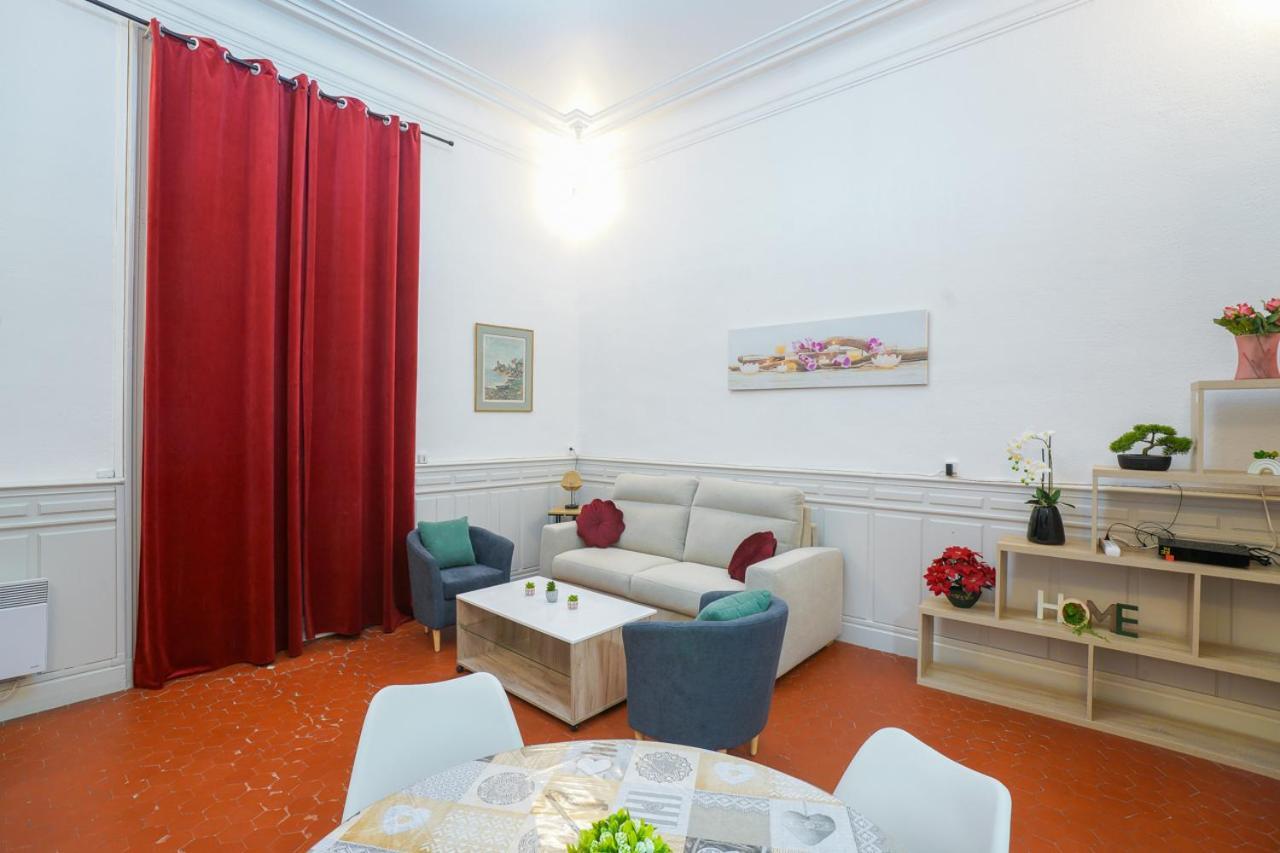 Appartement Du Forum,La Gare, 50 M2 , Climatisation, Garage, Cour ナルボンヌ エクステリア 写真